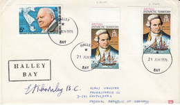 British Antarctic Territory (BAT) 1976 Halley Bay Cover Ca 21 JUN 1975 (52225) Signature - Brieven En Documenten