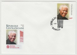 Centrafrique Central 2018 Stamp FDC First Day Cover 1er Jour Joint Issue PAN African Postal Union Nelson Mandela Madiba - Central African Republic