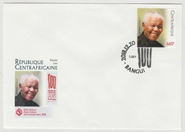 Centrafrique Central 2018 Stamp FDC First Day Cover 1er Jour Joint Issue PAN African Postal Union Nelson Mandela Madiba - Zentralafrik. Republik