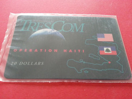HAITI - HAI PA2 TRESCOM Blister OPERATION HAITI 20 USD Dollars MINT NSB 4/97 Army Militaria (TH0320 - Haiti