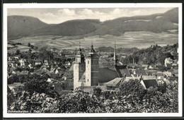 AK Schmalkalden, Blick Auf Den Ort Mit Kirche - Schmalkalden