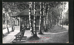 AK Klosterlausnitz I. Th., Mädchen Ruhen Sich Im Pavilion Am Wanderweg Aus - Bad Klosterlausnitz