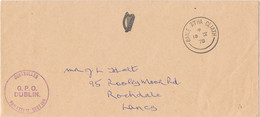 40580. Carta Franquicia Postal BAILE ARHA CLIATH (Dublin) Irlanda 1978. Controller G.P.O. - Lettres & Documents