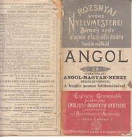 8584FM- ENGLISH- HUNGARIAN- GERMAN PRACTICAL CONVERSATION GUIDE, DICTIONARIES, ABOUT 1912, HUNGARY - Wörterbücher