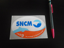 Autocollant - BATEAU - SNCM - 2009 - Méditerranée - Corse - Stickers