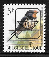 BELGIUM - COB PREO827 ** - Hirondelle De Cheminée - Zwaluwen
