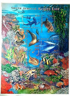 A) 2001, SOUTH AFRICA, MARINE LIFE: HAMMER SHARK, BOBA TURTLE, CLOWNFISH, SEA WOLF, BOTTOM DOLPHIN, SEA HORSE, REEF STRI - Nuevos