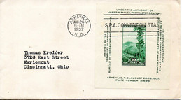 USA. BF 7 De 1937 Sur Enveloppe 1er Jour. Asheville. - 1851-1940