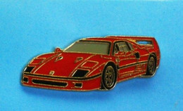 1 PIN'S  //   ** FERRARI F40 / VOITURE DE SPORT / SUPERCAR ** - Ferrari