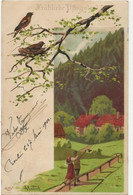 525 - Couple Sur Un Chemin - Oiseaux - Mailick, Alfred