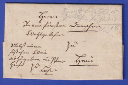 Bayern Geschäftsbrief Von Würzburg Nach Hain Im Spessart 1838 - Bayern (Baviera)