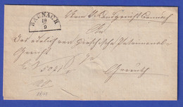 Bayern Dienstbrief Mit Halbkreis-Stempel BAUNACH 1841 - Bayern (Baviera)