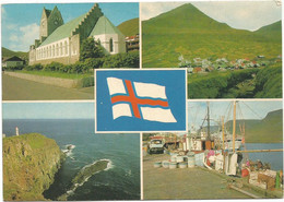 A6811 Isole Faroer - Vags Kirkja - Gjogv - Akrabyrgi - Sorvagur - Batar Vid Bryggju / Viaggiata - Isole Faroer