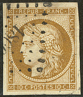 No 1a, Bistre-brun,, Obl Pc, Jolie Pièce. - TB - 1849-1850 Cérès