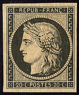 * No 3, Noir Sur Jaune, Très Frais. - TB - 1849-1850 Cérès