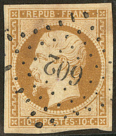 No 9a, Bistre-brun, Obl Pc 602. - TB - 1852 Luigi-Napoleone