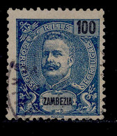 ! ! Zambezia - 1898 D. Carlos 100 R - Af. 23 - Used - Zambezia