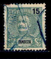 ! ! Zambezia - 1903 D. Carlos 15 R - Af. 46 - Used - Zambèze