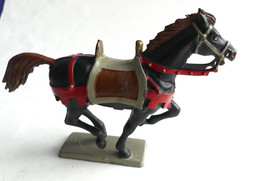 FIGURINE STARLUX 1963 CHEVAL MEDIEVAL HARNOIS AU GALOP 6204hg - Starlux