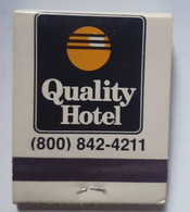 QUALITY HOTEL-MATCHBOOK/BOOKMATCH,ALLUMETTES - Boites D'allumettes