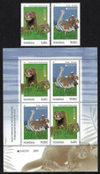 RUMANIA /ROMANIA / RUMÄNIEN  -EUROPA 2021 -ENDANGERED NATIONAL WILDLIFE"-  SET Of 2 - N + SOUVENIR SHEET  TIPE 1 MINT - 2021