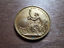 BELGIQUE BRUXELLES MEDAILLE DENIER DES ECOLES 1895 - Professionnels / De Société