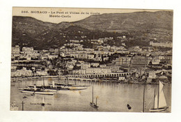 Cpa N° 866 MONACO Le Port Et Villa De La Costa Monte Carlo - Port