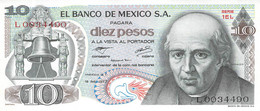 Banknote 10 Pesos Mexico 1977 UNC - Mexico