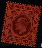 HONG KONG 1903 KING EDWARD VII MI No 63 MLH VF!! - Gebraucht