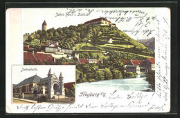 AK Freyburg A. U., Jahnshalle, Jahn`s Haus Und Schloss - Freyburg A. D. Unstrut