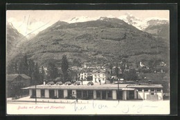 AK Buchs, Partie Im Bahnhof, Blick Zum Alvier Und Margelkopf - Buchs