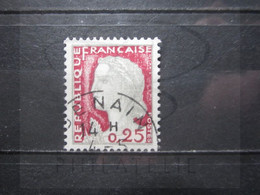 VEND BEAU TIMBRE DE FRANCE N° 1263 , OBLITERATION " DENAIN " !!! (j) - 1960 Marianne Van Decaris