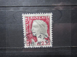 VEND BEAU TIMBRE DE FRANCE N° 1263 , OBLITERATION " DENAIN " !!! (k) - 1960 Marianne Van Decaris