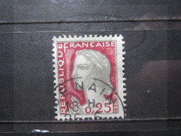 VEND BEAU TIMBRE DE FRANCE N° 1263 , OBLITERATION " DENAIN " !!! (w) - 1960 Marianne Van Decaris