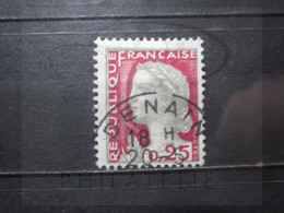 VEND BEAU TIMBRE DE FRANCE N° 1263 , OBLITERATION " DENAIN " !!! (x) - 1960 Marianne De Decaris