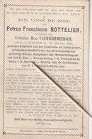 Oekene, Ouckene, 1888, Petrus Bottelier, Vanwildemeersch - Andachtsbilder