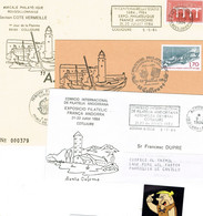 ANDORRA ANDORRE 3 Doc. Diff. Philteliques  1984 - Franking Machines (EMA)