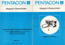 F2143 - VEB Pentacon Dresden - Bedienungsanleitung Gebrauchsanweisung Dia Wechsler Projektor - Matériel & Accessoires