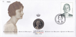 B01-372 2879 FDC Numisletter Dynastie Royal Couronne Reine Astrid Belge 22-01-2000 3520 Zonhoven - Numisletters