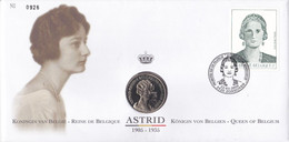 B01-372 2879 FDC Numisletter Dynastie Royal Couronne Reine Astrid Belge 22-01-2000 3520 Zonhoven - Numisletter