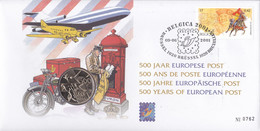 B01-372 2996 Enveloppe Numisletter Numiscover FDC Belgica Facteur 16ème Siècle 09-06-2001 Brussel 1020 Bruxelles - Numisletters