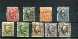 Luxembourg 1891-93 Yt 59-67 - 1891 Adolphe Front Side