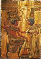 A6863 Cairo Egyptian Museum - Scene On The Back Of King Tut-Ankh Amen's Throne / Non Viaggiata - Antiquité