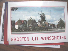 Nederland Holland Pays Bas Winschoten Met Panorama Met Molen - Winschoten