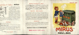 PUBLICITES - MIRUS - Poêle à Bois - Illustré Par POULBOT - Decré Nantes - 1926 - Pubblicitari