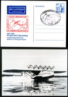 Bund PP107 C2/001 ERSTER ÜBERSEEFLUG FLUGBOOT DO X Sost. Marktgröningen 1981 - Private Postcards - Used