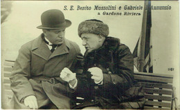 Benito Mussolini E Gabriele D'Annunzio A Gardone Riviera. - Politicians & Soldiers
