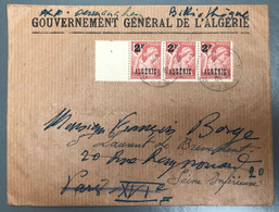 Algérie N°233 (x3) Sur Enveloppe Pour La France - (A1299) - Storia Postale