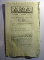 BULLETIN DES LOIS De 1794 - COMPAGNIE MASSON ET ESPAGNAC - CUMUL TRAITEMENT PENSION - MILITAIRE GUERRE LIBERTE - Decrees & Laws