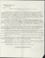 Guerre D'Algérie Tract OAS Organisation De L'armée Secrète Zone III T656 Devoir D'un Patriote Propagande Gouvernemntale - Documentos Históricos